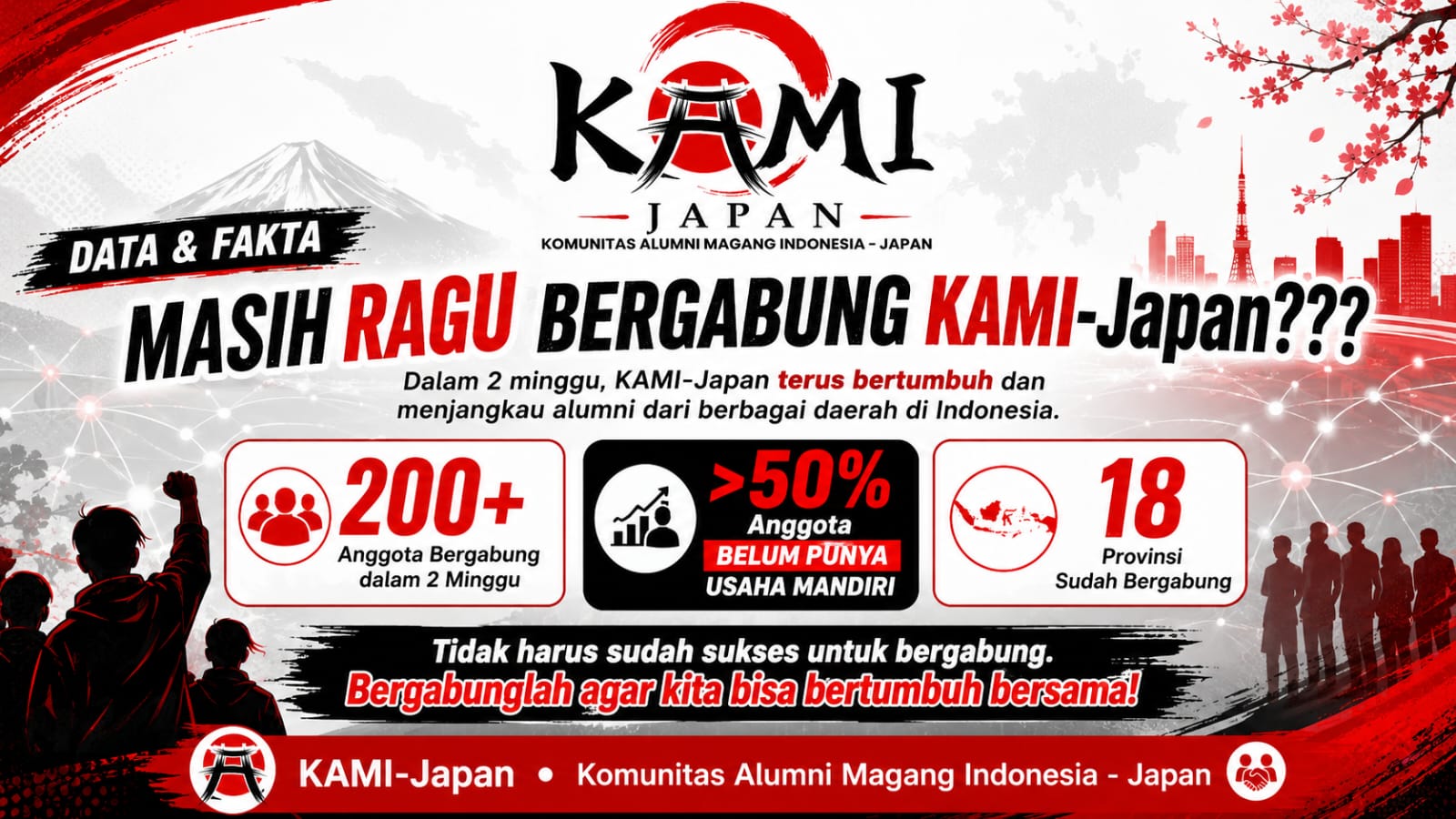 Masih Ragu Bergabung KAMI-Japan? Lebih dari 200 Alumni di 18 Provinsi Sudah Memulai