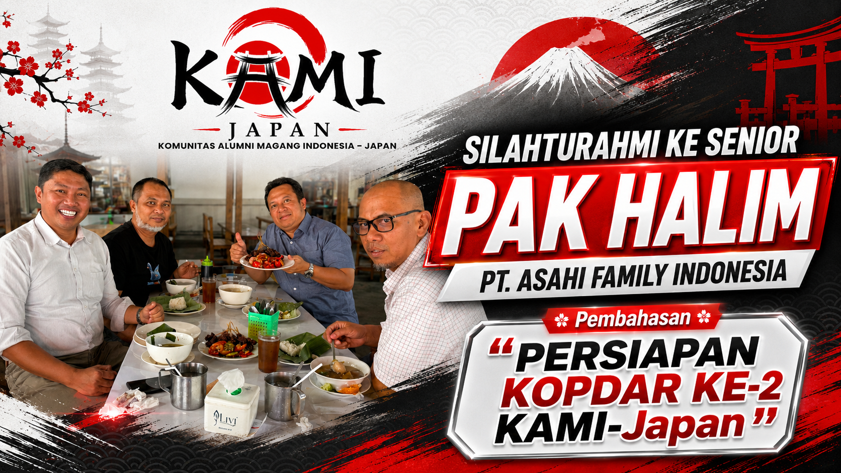 KAMI-Japan NEWS Silaturahmi ke Senior, Bahas Persiapan KOPDAR Ke-2 KAMI-Japan