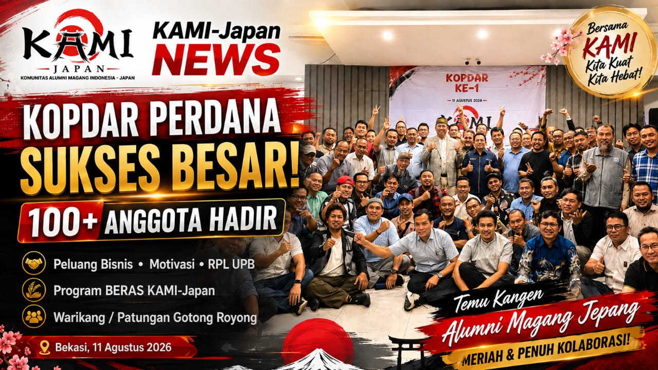 Kopdar Perdana KAMI-Japan Sukses Besar — Lebih dari 100 Anggota Hadir